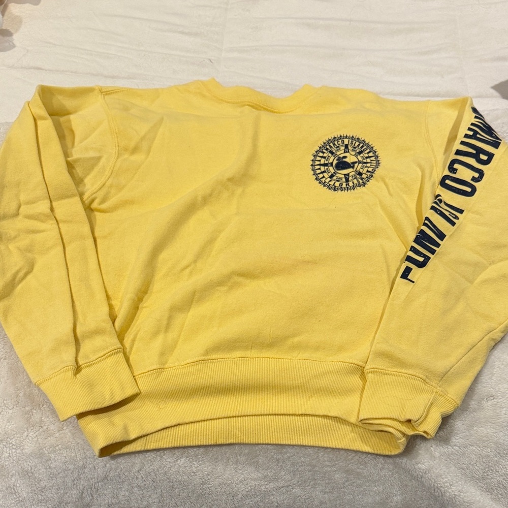 Yellow Graphic Women’s Sweater